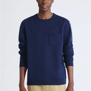 Free Assembly Men's Fleece Crewneck Sweatshirt with Long Sleeves, Size L